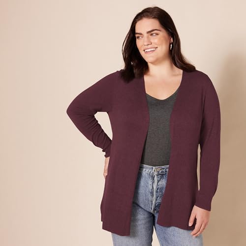 Image of Amazon Essentials Women's Lightweight Long Sleeve Open-Front Cardigan Sweater (Available in Plus Size)