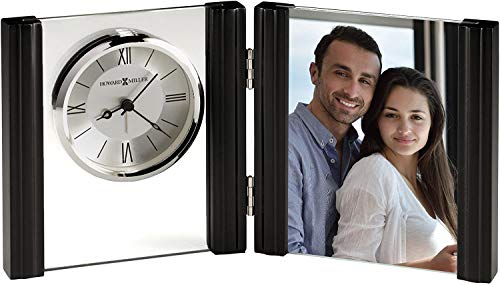 Howard Miller Donovan Portrait Table Clock 645-803 – Picture Frame & Timepiece With Quartz, Alarm Movement #TOP17