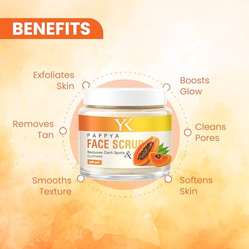 Image of Papaya Tan Removal Brightening & Revitalizing Face Scrub | Gentle Exfoliation | 200ml