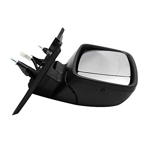 mewmewcat Drivers de espelho elétrico preto lateral compatível com Vauxhall Vivaro Renault Trafic Va