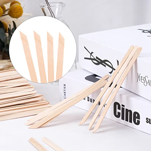 1200Pcs Wooden Wax Sticks Small Wax Spatula Eyebrow Wax Sticks For Hair Removal Eyebrow Lip Nose Brow Wax Applicator Sticks (Slanted Handle) #TOP1