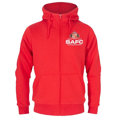 Sunderland AFC Official Soccer Gift Mens Fleece Zip Hoody