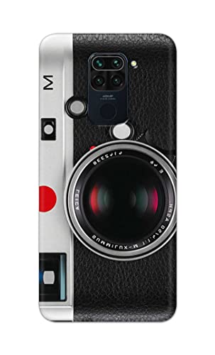 Image of Printed Hard Back Cover Case for Mi Redmi Note 9 Back Cover (Vintage Camera) -1302