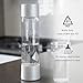Asfolia Portable Sparkling Water Maker MapleLeaf Soda Maker Machine，500ml Carbonating Bottle，10 Pack CO2 Cylinders，Bottom-Carbonation Design Compact and Stylish, Perfect for Home or Travel (White)