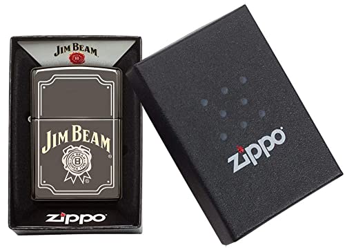 Encendedor Zippo Jim Beam Ice Negro Personalizado miniatura 4