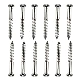 12 piezas de acero inoxidable para afinación precisa y durabilidad mejorada, tornillos de bloqueo de guitarra reciclables