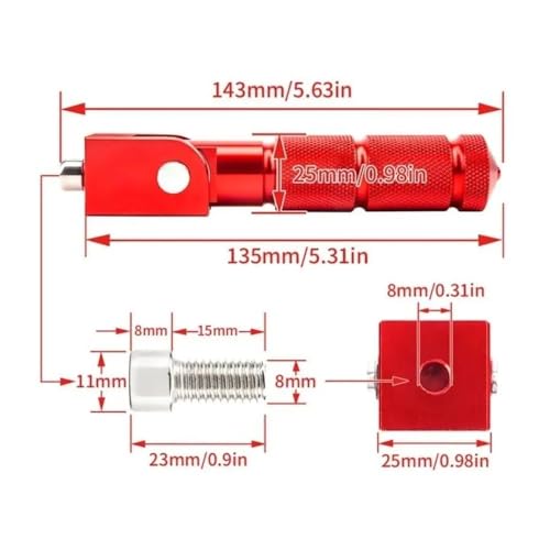 Accessoires de modification pédale moto haut de gamme design 203D