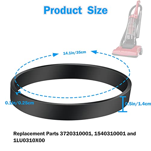 Atuoe Vacuum Belt Replacement For Dirt Devil Style 4/5 Featherlite/Powerlite/Swivel Glide/Power Max Pet Upright Vacuum Cleaner, Compatible With Models: Parts 3720310001, 1540310001 And 1Lu0310X00 #TOP1