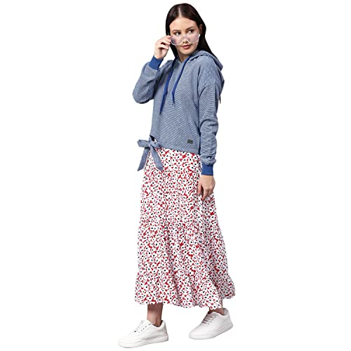 Image of Campus Sutra Cotton Women High Neck Sweatshirt