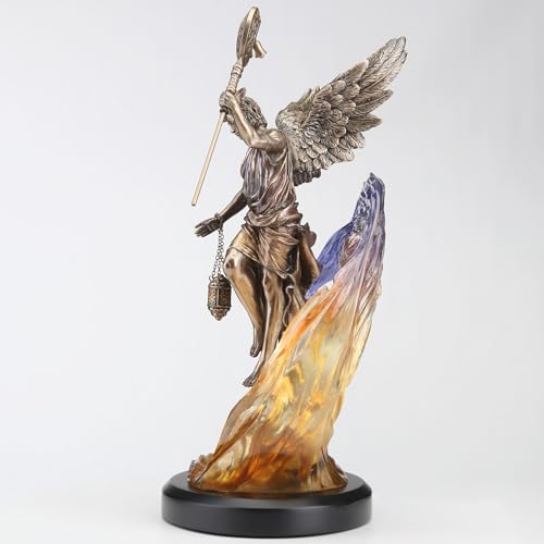 Escultura Hypnos Dios Griego del Sueño 33.3 cm Bronce Resina miniatura 3