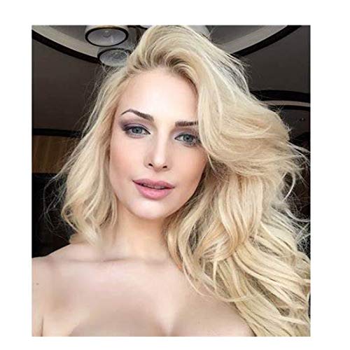 Clip in Hair Extensions Human Hair Double Weft 21 Inch #Platinum Brown
