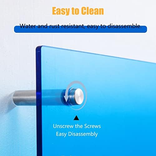 Wall-Mounted Clear Acrylic Magazine Rack - Literature Holder for Office, Church, Waiting Room, Kids Room & Coffee Shop - Stylish Brochure Display Organizer (L - 120cm)