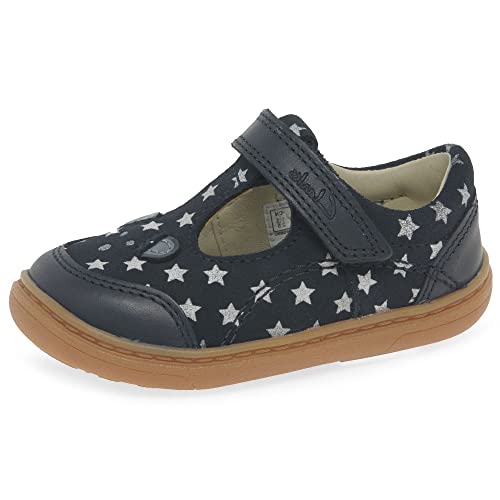Image of Clarks Flash Mouse T Girls First Shoes 5.5 Navy