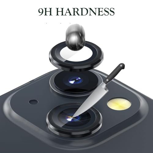 Amazon Brand - Solimo Tempered Glass Camera Lens Protector for iPhone 16 (Blue) 4 41hP9BjrD+L