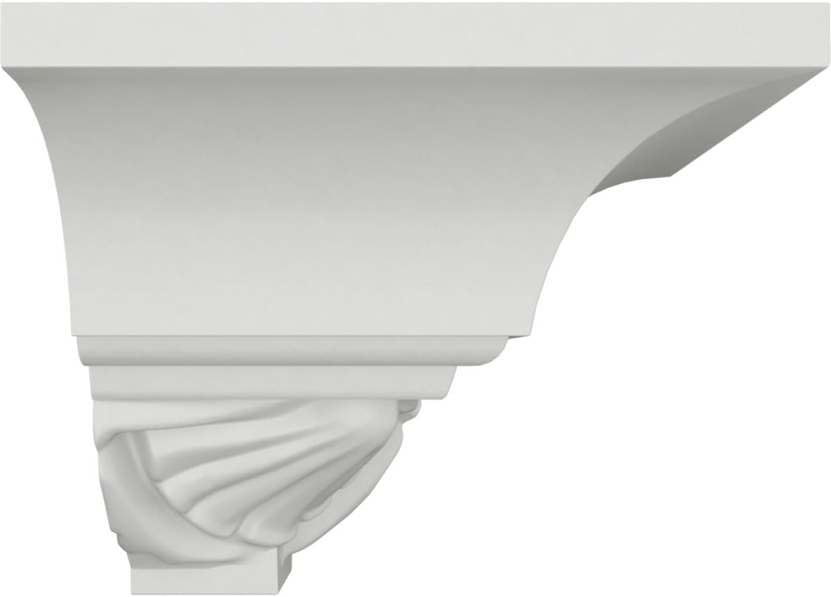 Ekena Millwork MOC02X02SH-CASE-4 Outside Corner for Moulding MLD02X02X02SH (4-Pack), 2 3/4"P x 2 7/8"H, Primed, 4 Pack