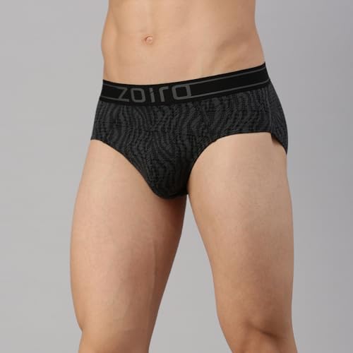 Image of Zoiro Men's Brief | Soft Band | Soft No-Marks Elastic | Breathable Innerwear | Pack of 1 | Color May Vary