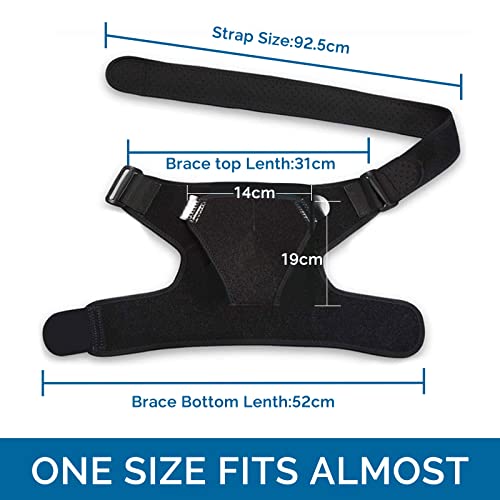 Shoulder Brace For Men & Women, Adjustable Shoulder Support With Pressure Pad, Breathable Shoulder Sleeve Wrap For Torn Rotator Cuff, Ac Joint Pain Relief, Dislocation, Arm Stability, Injuries #TOP5