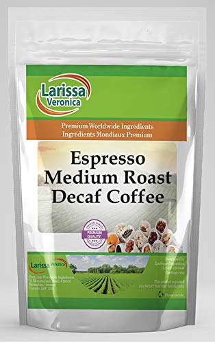 Espresso Medium Roast Decaf Coffee (Gourmet, Naturally Flavored, Whole Coffee Beans) (4 oz, ZIN: 551495)