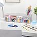 STORi Chloe Space-Saving Clear Drawer Organizer (4 Tall Drawers) Sort Office, Kitchen, Beauty Supplies, Makeup, Pens, Jewelry, Stationary, Made in USA