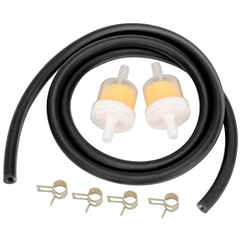 HIAORS Motorcycle Fuel Line Hose and Filter Kit Cover