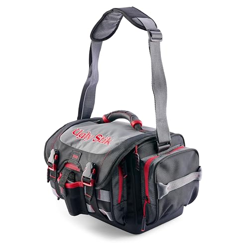 Ugly Stik 3600 Tackle Bag, Durable and Convenient Fishing Tackle Bag, Molded Waterproof Base, Spacious Storage, Adjustable Storm Flap, MOLLE Attachment Points