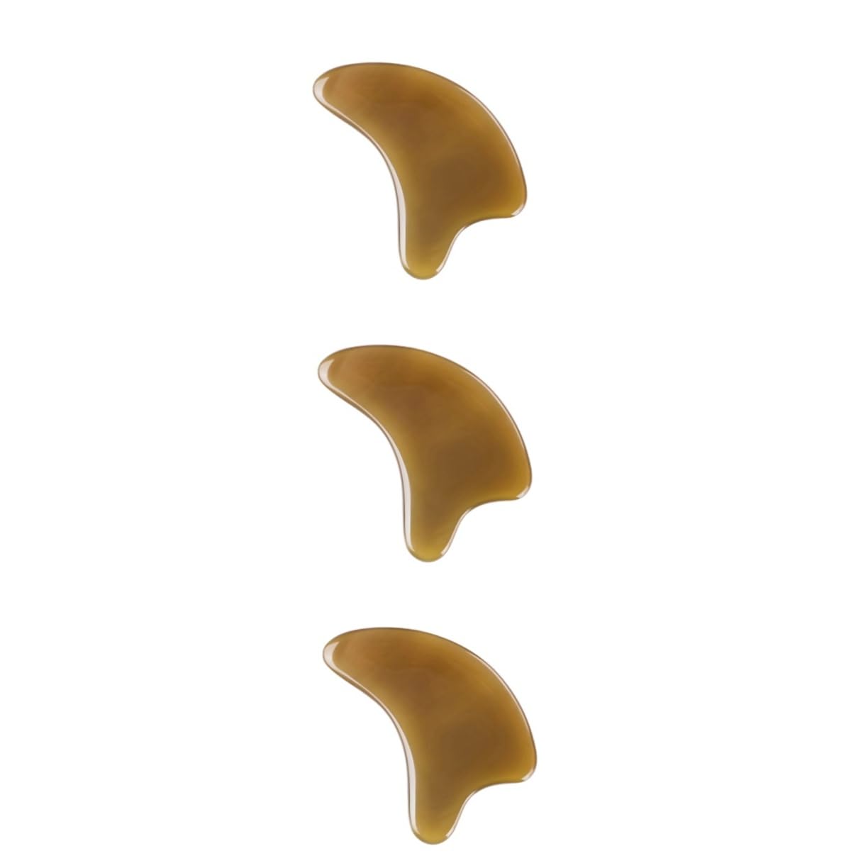 Healvian 3 Pezzi 8mm Gua Sha Viso Collo Raschietto Tradizionale Per Strumento Di Bellezza Materiale Naturale Sicuro Comodo