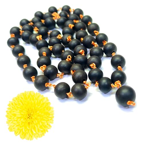 Image of Anciently Karungali Malai Copper Original 8mm | Karungali Malai Copper 8mm 54 Beads, Ebony Wood, 1 Piece