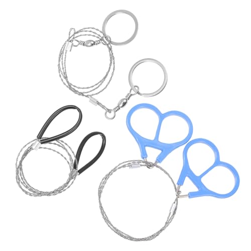 KESYOO 3sets Portable Stainless Steel Wire Saws Lightweight for Outdoor Camping Gardening Hiking and Hunting Activities Compact Design for Easy Carrying and Storage 3pcs*3