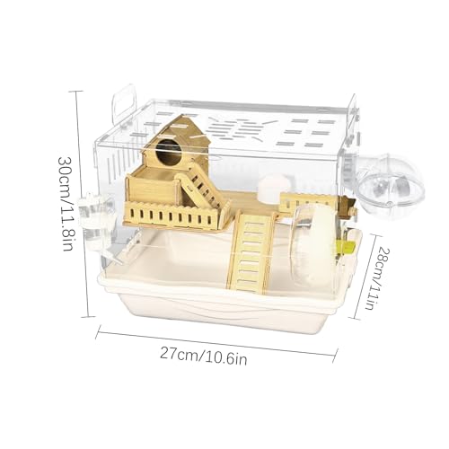 Grande cage de hamster transparent enceinte spacieuse ventilée pour rongeur - 8