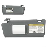 Sun Visor for 2005-2015 Toyota Tacoma Without Light, Left Driver Side Gray Sunvisor Replacement 74320-04181-E1