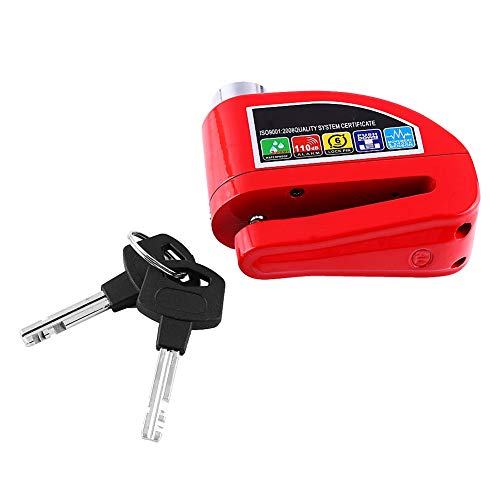 DEALPEAK Motorcycle Anti-theft Disc Brake Lock Security Alarming System Warning Alert Function for Scooter Bicycle Motobike ATV - Thumbnail 3