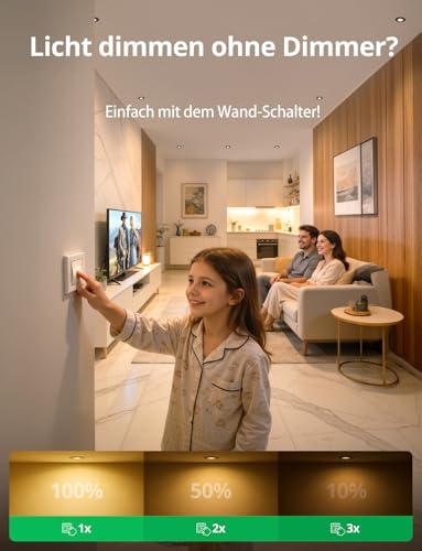 BOJIM Einbaustrahler LED 230V Flach Dimmbar, Schwarz Warmweiß 5.5W 68mm - 80mm Lochmass, Spots Einbauleuchten Schwenkbar für Küche Wohnzimmer Badezimmer, 20er Set