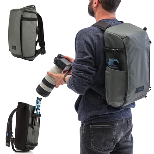Image of Tenba Solstice v2 16L Sling Bag for DSLR and Mirrorless cameras and lenses, including supertelephoto zooms - Gray (636-433)