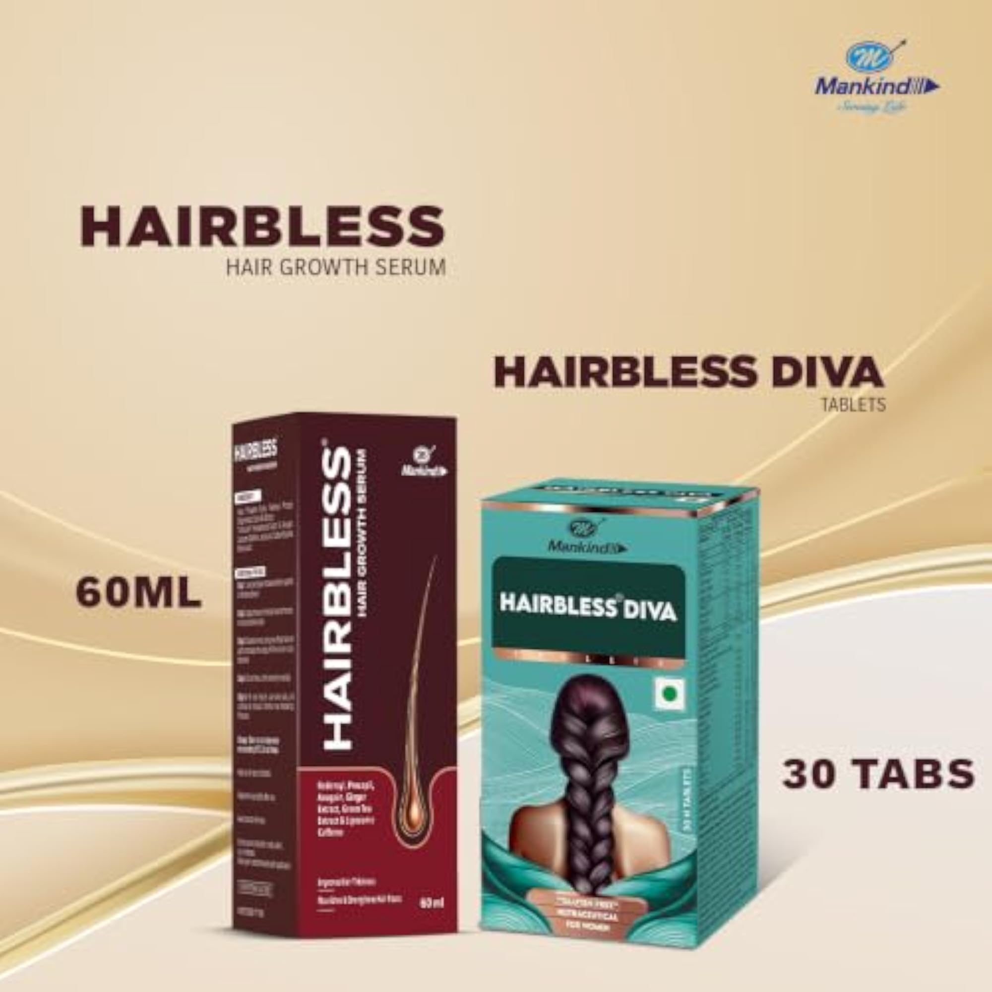 Diva Hair Growth Combo: Nutraceutical & Serum