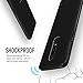 TUDIA Slim-Fit Designed for OnePlus 6 Case, [Arch S] Shockproof Lightweight Ultra Slim Flexible Soft TPU Protective Phone Case Cover - Black