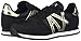 A|X Armani Exchange Women's Retro Running Sneakers Athletic Shoe, black and gold, 37M Medium EU (6 US)