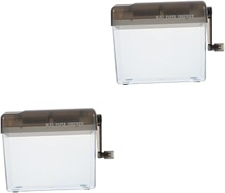 Ciieeo Destruidora De Papel 2 Peças Trituradora Manual Movida À Mão Máquina Trituradora De Papel Portátil Trituradora De Papel Para Uso Doméstico Trituradora De Papel Pequena Trituradora