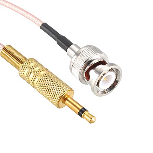 Cable de audio BNC macho a Jack 3.5mm mono macho de 1.8 m miniatura 3