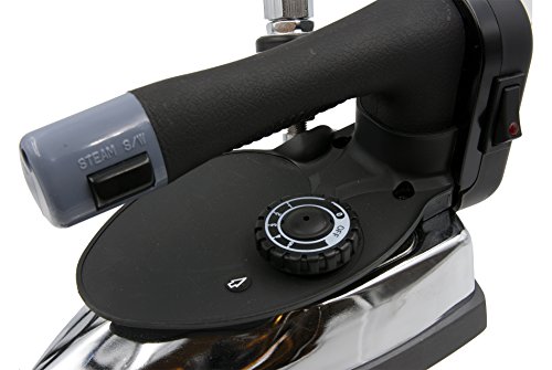 Silver Star Bottle Steam Iron ES-300 Gravity Feed Steam Iron with Non-Stick Laminate Sole Plate, Demineralizer (110 Volt). (Includes LED Flashlight!) - Thumbnail 4