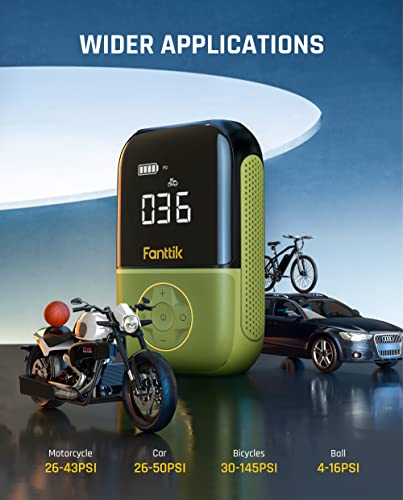 Fanttik X8 Portable Tire Inflator and Air Pump Hose Adapter