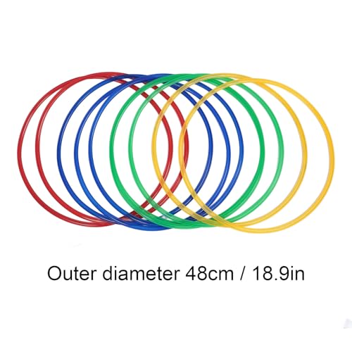 Generic Juego de Aros de Entrenamiento Sensorial para Niños de 18,9 Pulgadas Que Mejoran el Ejercicio de Atención para Niños Anillos y Conectores de Plástico para el Hogar - imagen 8