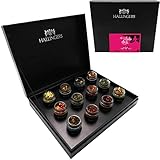 Hallingers 12er Tee-Geschenk-Set mit Tee aus aller Welt (115g) - Ich liebe Dich PINK (Set) - Liebe & Hochzeit 2022, Für Sie#Für Ihn - Geschenk zu Weihnachten 2022