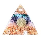 Orgonit Pyramide nach Wilhelm Reich mit Malachit, Amethyst & Rosenquartz - Orgonit Orgon Edelstein Pyramide Handgefertigt in Nürnberg