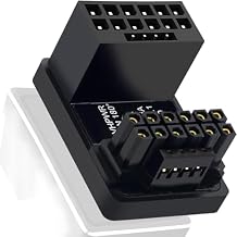 12VHPWR 180 Degree Angled Adapter, Pcie5.0 ATX 3.0 600W 16 Pin GPU PCIe Power Adapter,Female to Male Connector for 12+4 pin RTX 3090Ti 4070Ti 4080 4090 Graphic Card GPU Type B