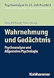 Wahrnehmung und Gedächtnis: Psychoanalyse und Allgemeine Psychologie (Psychoanalyse im 21. Jahrhundert: Klinische Erfahrung, Theorie, Forschung, Anwendungen)