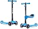 Scooter for Kids Scooters 3 Wheeled Scooter 3 Wheel Scooter for Kids Ages 2-12 (Blue)