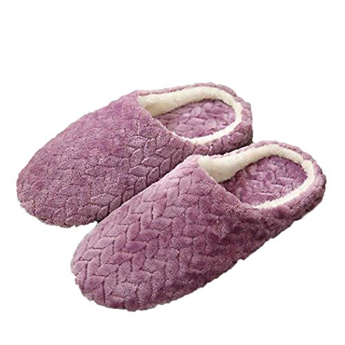GUIGSI Zapatillas de algodón para el hogar Resistentes al Desgaste, Suaves, cálidas, Suaves y Unisex de Moda Zapatillas de Estar por casa