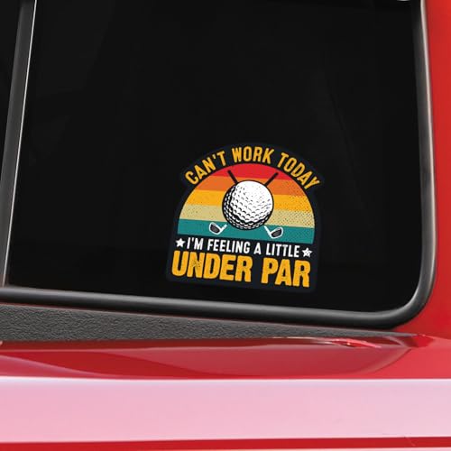 Image of KCD Funny Golf Stickers 10 Humorous Designs, 5-Inch Vinyl Decals Perfect for Cars, Golf Carts & More