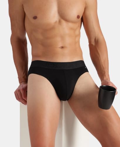 Image of Jockey US59 Men Super Combed Cotton Elastane Stretch Solid Brief
