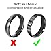 Chuangdi 8 Sheet/ 152 Pcs Ring Size Adjuster for Loose Ring Invisible Band Sizer Spacer with Polishing Cloth for Women Men, 1mm, 1.5mm Thick(Black, Light Gray, White, Nude)